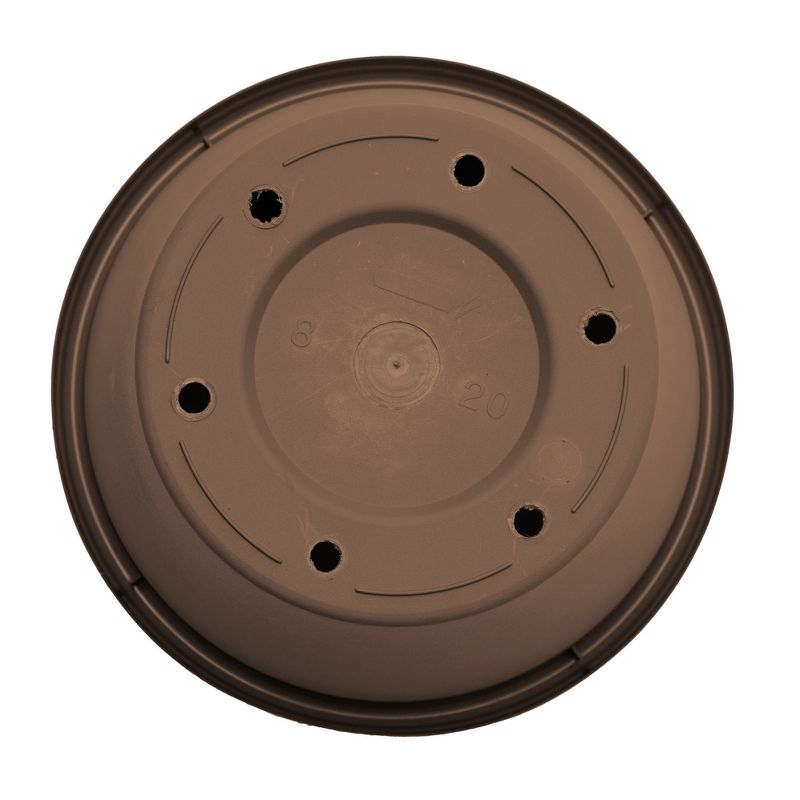 Bloem Terra 13"W x 10.75"H Gardening Pot Planter, Chocolate Brown (Saucer Sold Separately)