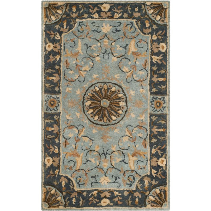 Empire EM459 Hand Tufted Indoor Accent Rug - Blue - 2'6"x4' - Safavieh
