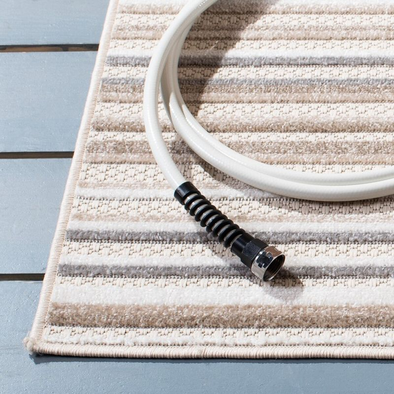Cabana CBN323 Loomed Indoor Area Rug - Ivory/Grey - 5'3"x7'6" - Safavieh