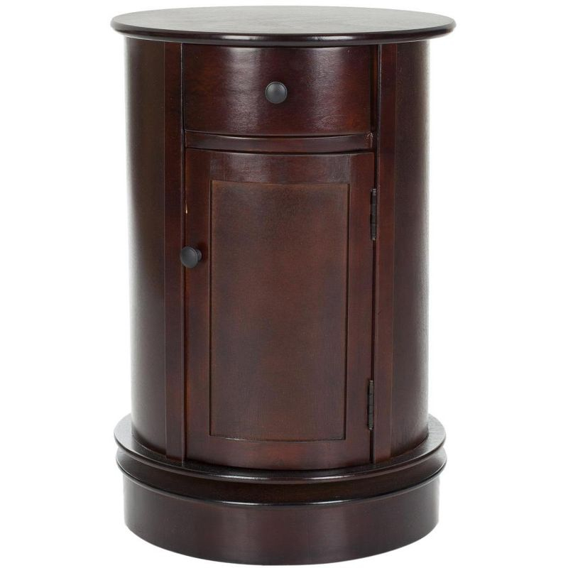 Tabitha Swivel Accent Table - AMH5712D - Dark Cherry - Safavieh Couture