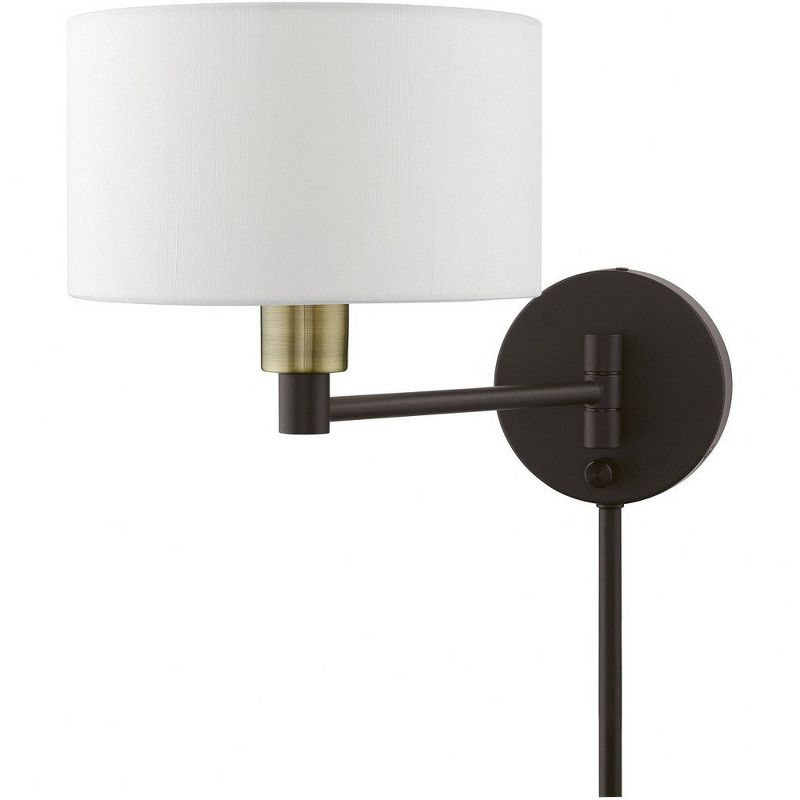 Livex Lighting 1 - Light Wall Light in  Bronze/Antique Brass