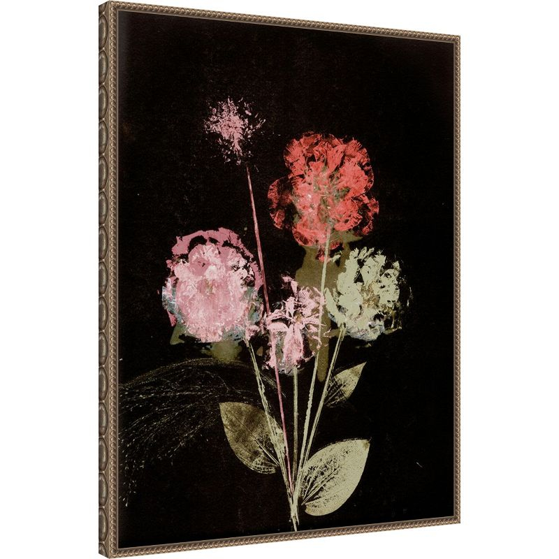 Amanti Art Bouquet 1 Dark by Pernille Folcarelli Canvas Wall Art Print Framed 23 x 30-in.