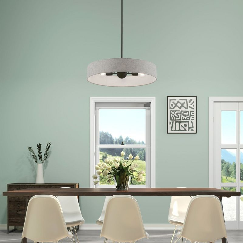 Livex Lighting Elmhurst 5 - Light Pendant in  Black