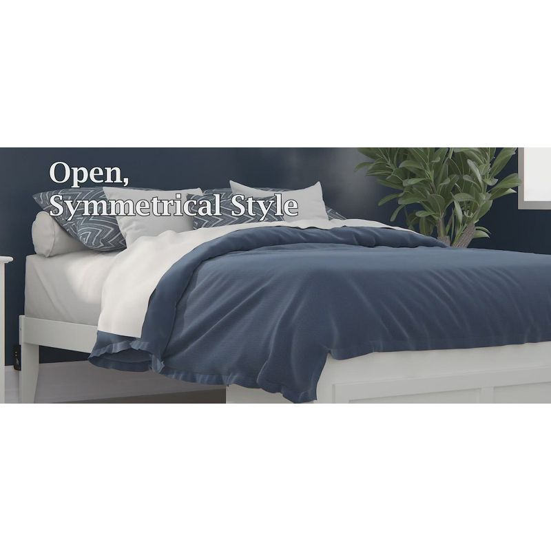 AFI Furnishings Colorado Full Bed with Foot Drawer and USB Turbo Charger in Walnut