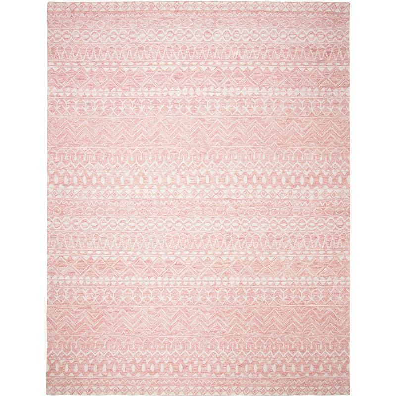 Micro-Loop MLP502 Hand Tufted Indoor Area Rug - Pink/Ivory - 8'x10' - Safavieh