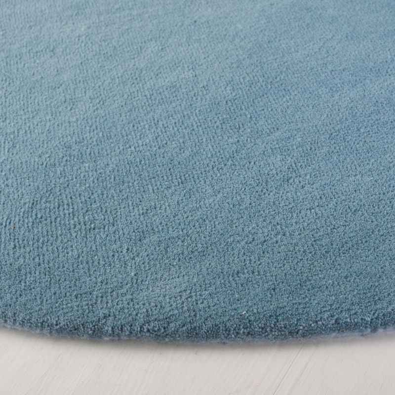 Fifth Avenue FTV128 Hand Tufted Indoor Area Rug - Blue - 5' Round - Safavieh
