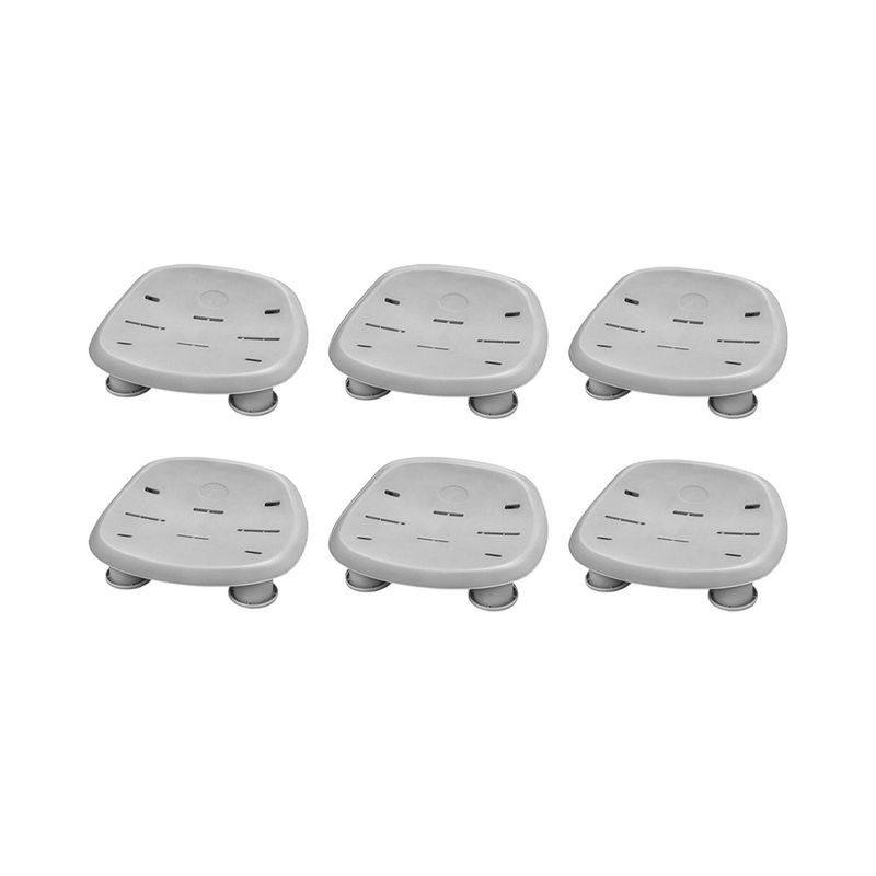 Bestway SaluSpa Honolulu AirJet Inflatable Hot Tub with 140 Soothing Jets with 6 Pack SaluSpa Underwater Non Slip Pool & Spa Seat with Adjustable Legs