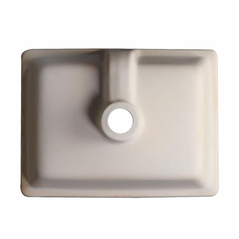 Fine Fixtures Undermount Vessel Bathroom Sink - 13" x 11" - White