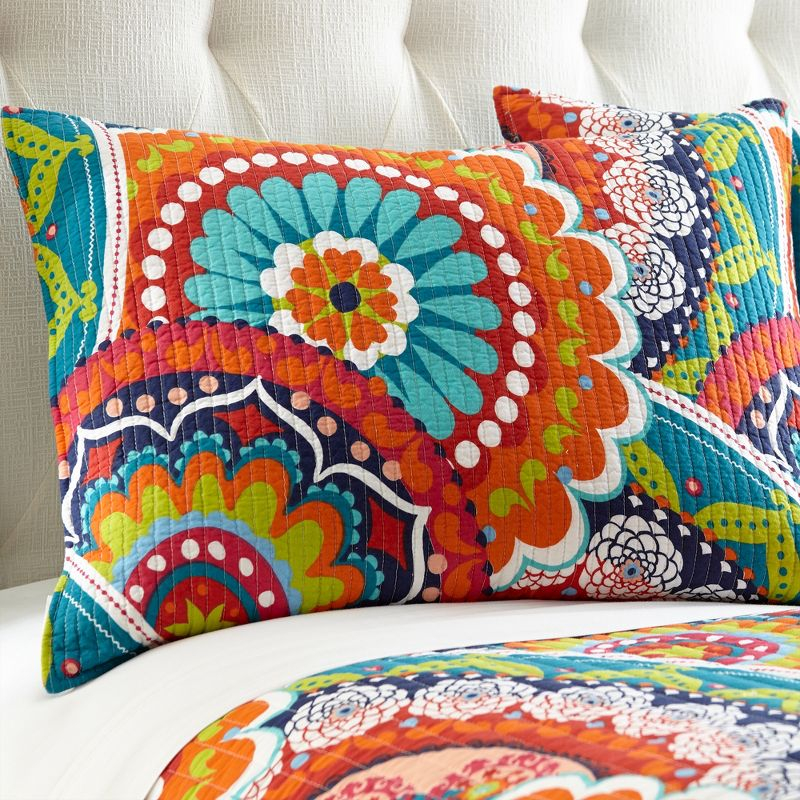 Serendipity Full/Queen Quilt Set - One Full/Queen Quilt and Two Standard Shams - Multicolor - Levtex Home