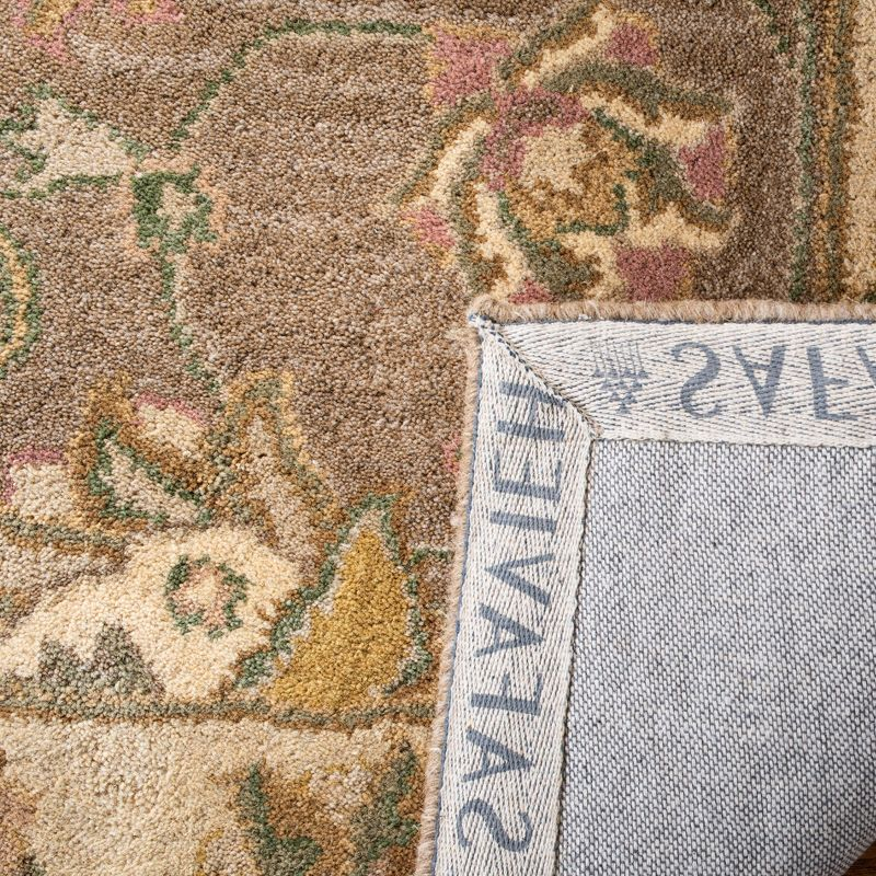 Heritage HG343 Hand Tufted Area Rug - Brown/Ivory - 7'6"x9'6" - Safavieh.