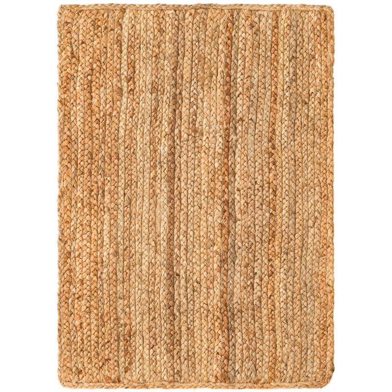 Unique Loom Braided Jute Luxe Collection Area Rug (2'  x 3' 1" Rectangle Natural)
