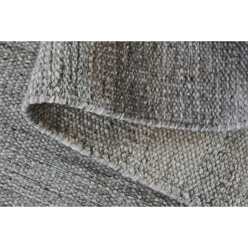 Momeni 8'x10' Cove Solid Performance Handwoven Indoor/Outdoor Area Rug Silver: Abstract Rectangle, Low Pile, Recycled PET