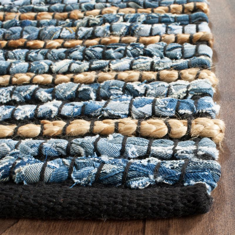 Cape Cod CAP363 Hand Woven Runner Rug - Blue/Natural - 2'3"x8' - Safavieh.