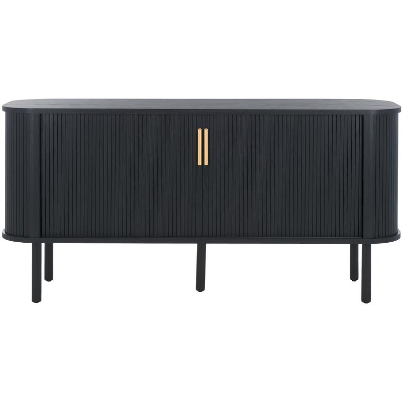 Tealla Sideboard/Media Stand - Black/Gold - Safavieh