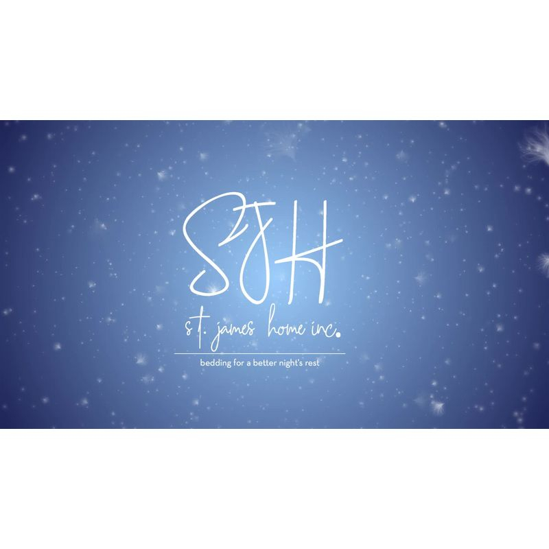 Standard Medium 2pk Goose Feather Bed Pillow - St. James Home: 233 Thread Count, OEKO-TEX Certified, Universal Sleeper