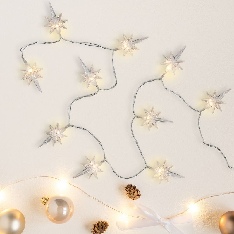 Northlight North Star Christmas Light Set - Warm White LED - 3' - Clear Wire - 10ct