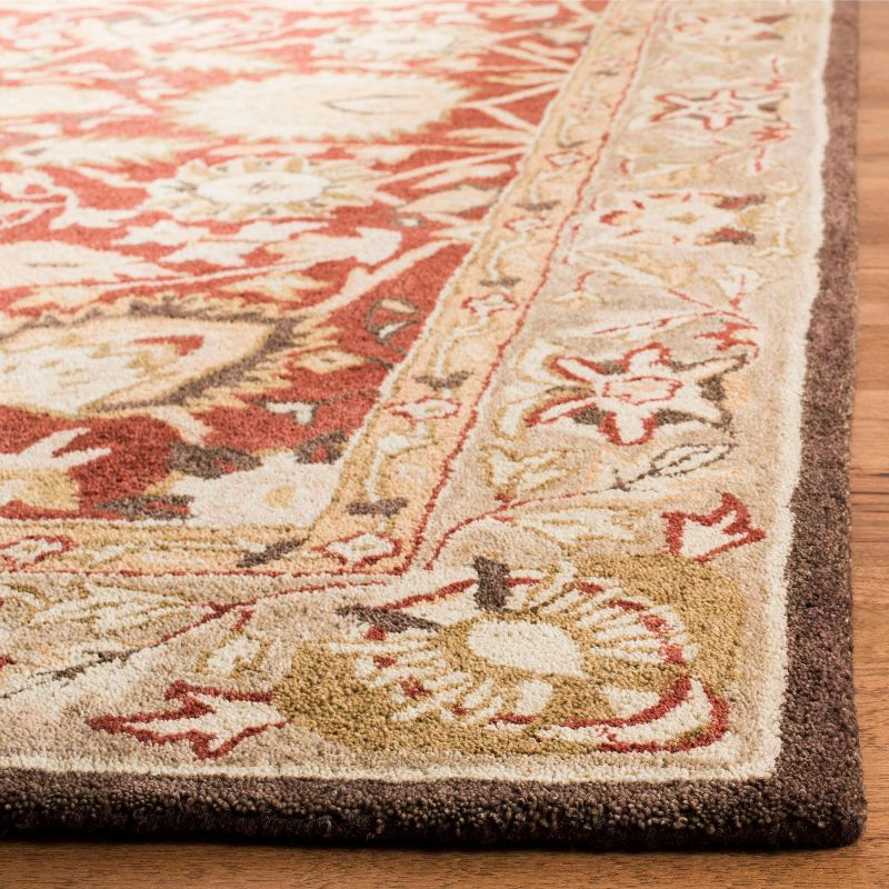 Anatolia AN512 Hand Tufted Indoor Area Rug - Rust/Green - 5'x8' - Safavieh