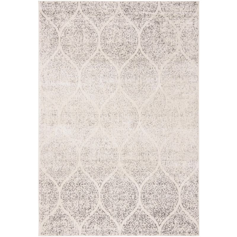 Madison MAD604 Power Loomed Indoor Area Rug - Ivory/Silver - 4'x6' - Safavieh