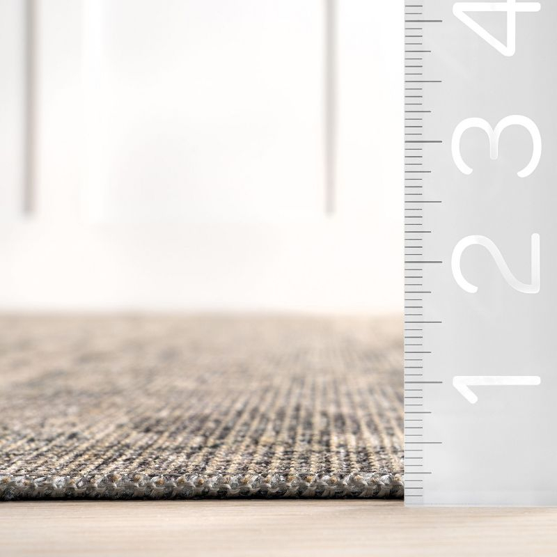 Nuloom Hillstone Collection Calantha Traditional Vintage Medallion Area Rug, 5' x 8', Beige