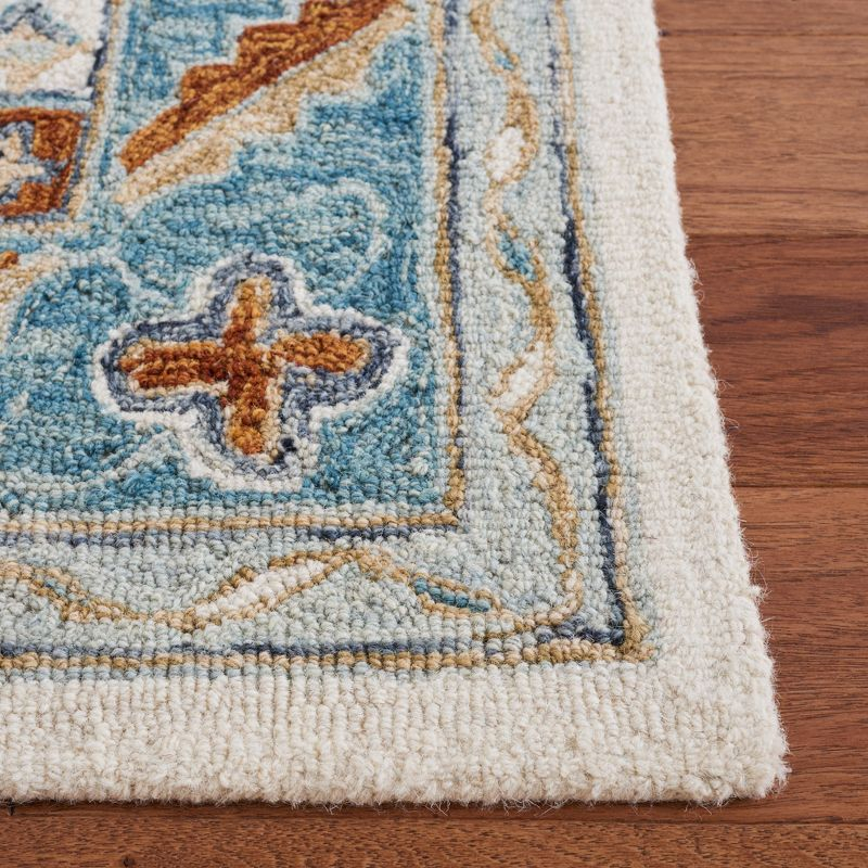 Metro MET352 Hand Tufted Indoor Accent Rug - Ivory/Blue - 3'x5' - Safavieh