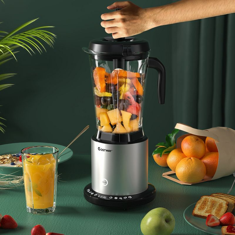Costway 1500W Countertop Blender Smoothie Maker High Power Blender w/ 10 Speeds