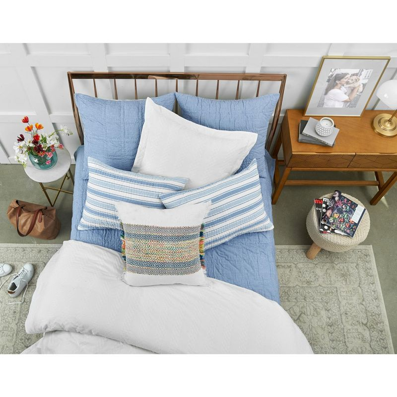 Ashley Geometric Cotton Blend Throw Pillow