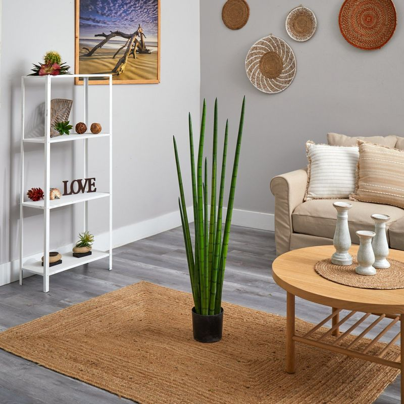 Nearly Natural 4-ft Sansevieria Snake Artificial Plant