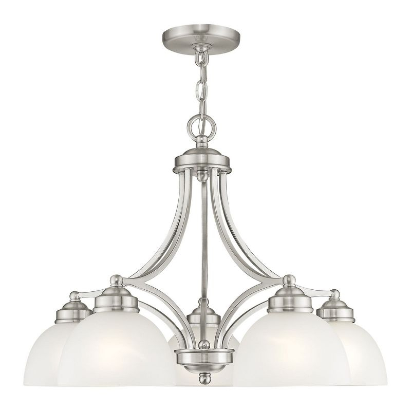 Livex Lighting Somerset 5 - Light Chandelier in  Brushed Nickel