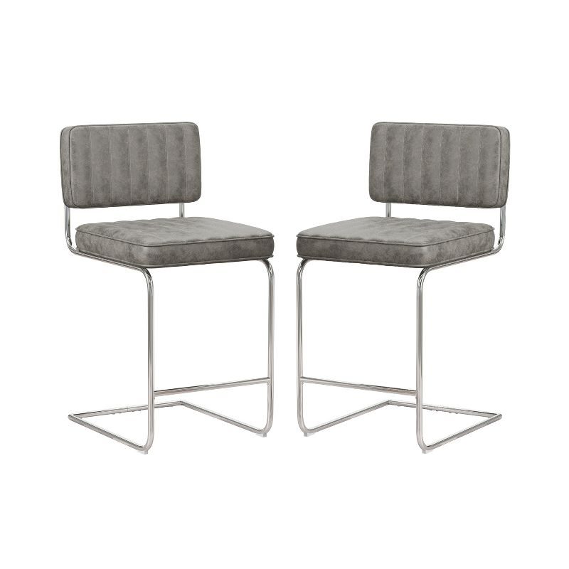 Set of 2 Breuer Metal Counter Height Stools - Hillsdale Furniture