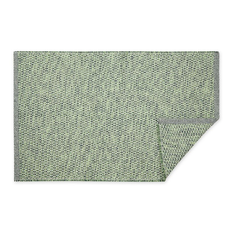 Design Imports Miniature Diamonds - Hunter Green - 2 X 3 Ft