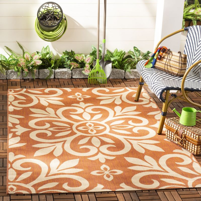 Martha Stewart Bloomfield - MSR4229 - Indoor Power Loomed Area Rugs - Cinnamon Stick - 8'x11'2"