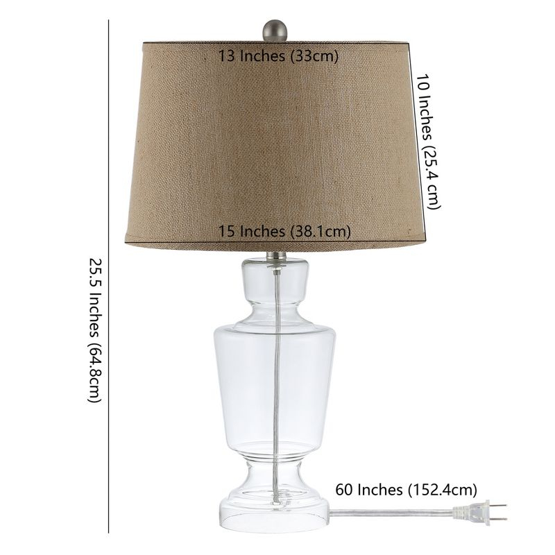 Amby Table Lamp (Set of 2) - 24 Inch Height - TBL4287 - Clear - Safavieh