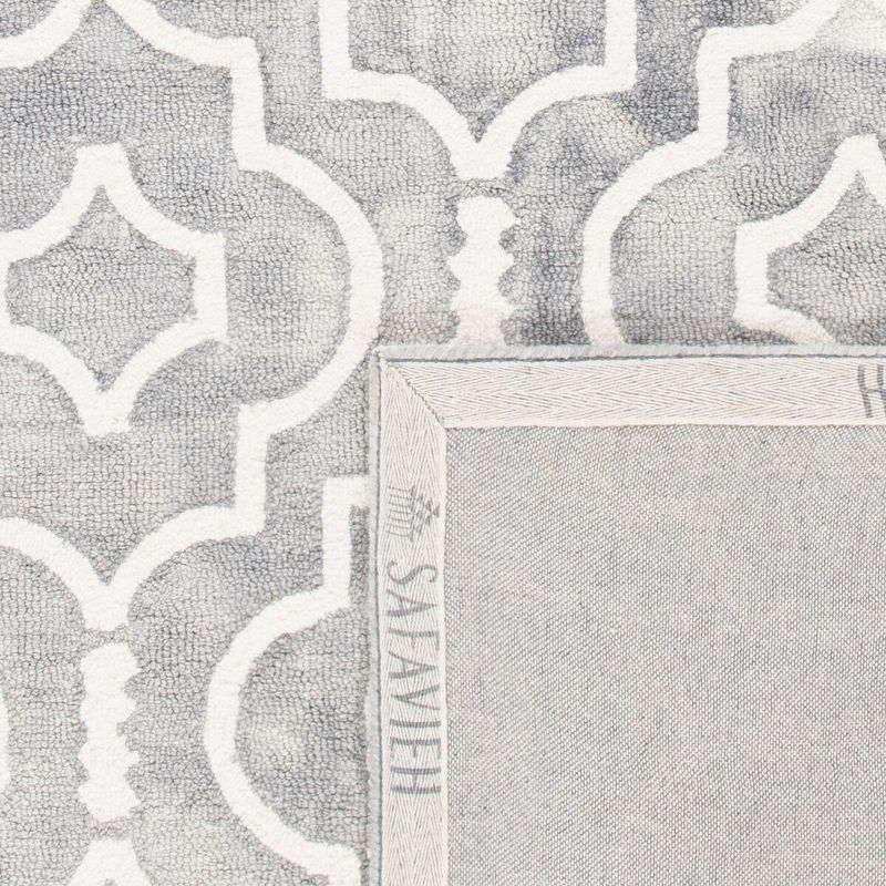 Dip Dye DDY538 Hand Tufted Area Rug - Grey/Ivory - 5'x5' - Safavieh.