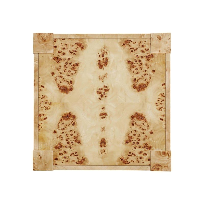 TOV Furniture Brandyss Engineered Wood Burl End Table in Natural Brown