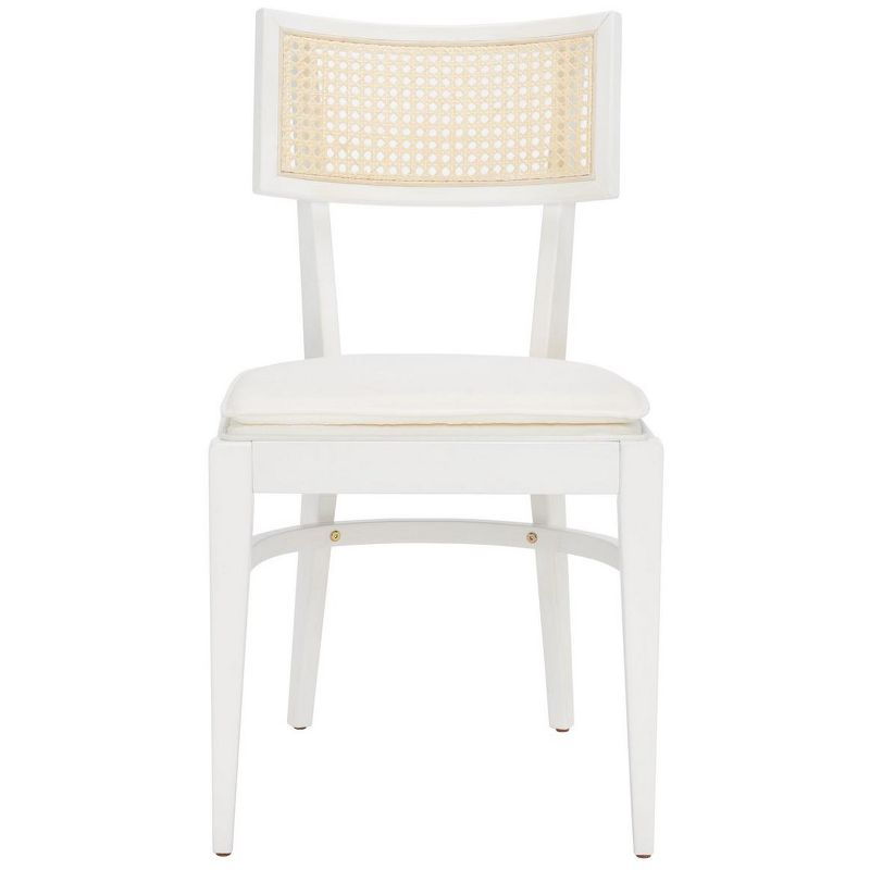 Galway Cane Dining Chair - DCH1007 - White/Natural - Safavieh