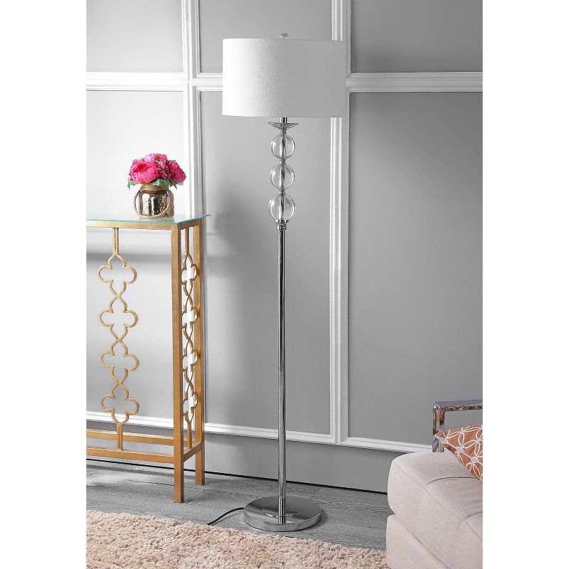 Pipa Glass Globe Floor Lamp - LIT4105 - Crystal - Safavieh