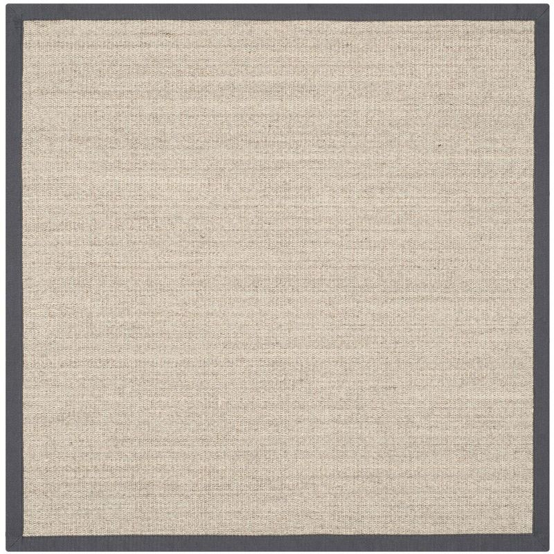 Natural Fiber NF441 Power Loomed Indoor Area Rug - Marble/Grey - 4'x4' - Safavieh