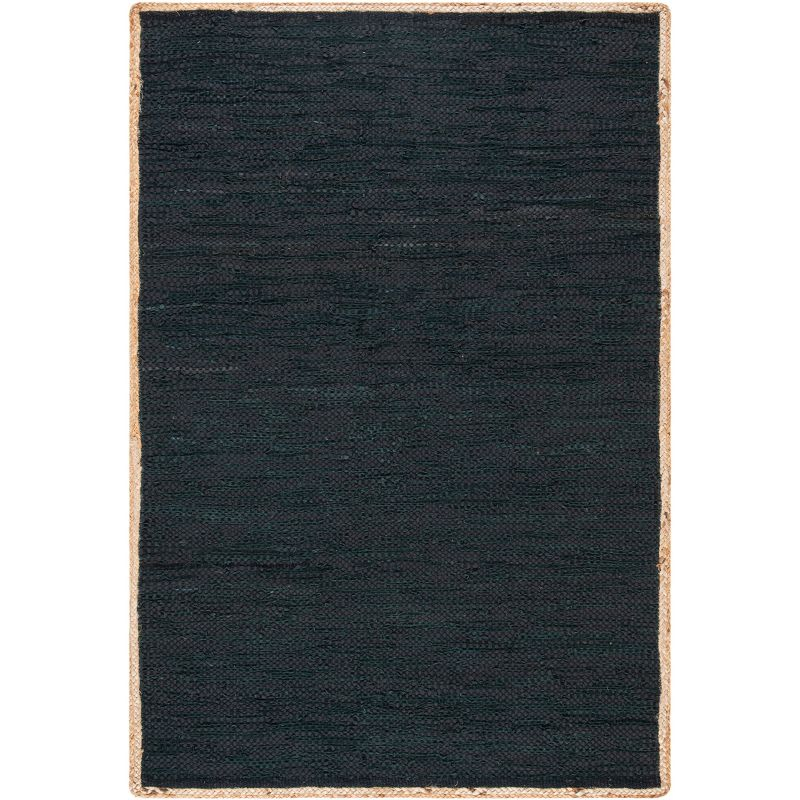 Cape Cod CAP901 Woven Indoor Area Rug - Black/Natural - 4'x6' - Safavieh
