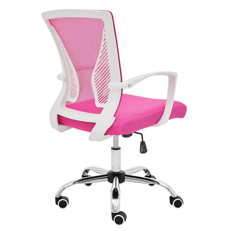 Modern Home Zuna Mid-Back Office Chair - White/Pink