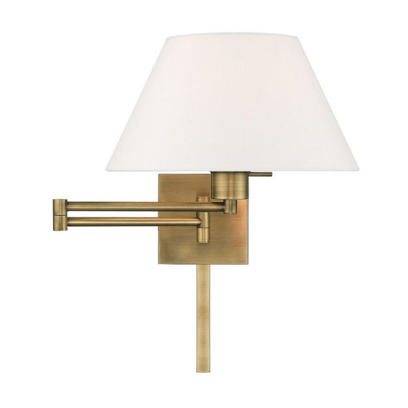 Livex Lighting 1 - Light Wall Light in  Antique Brass