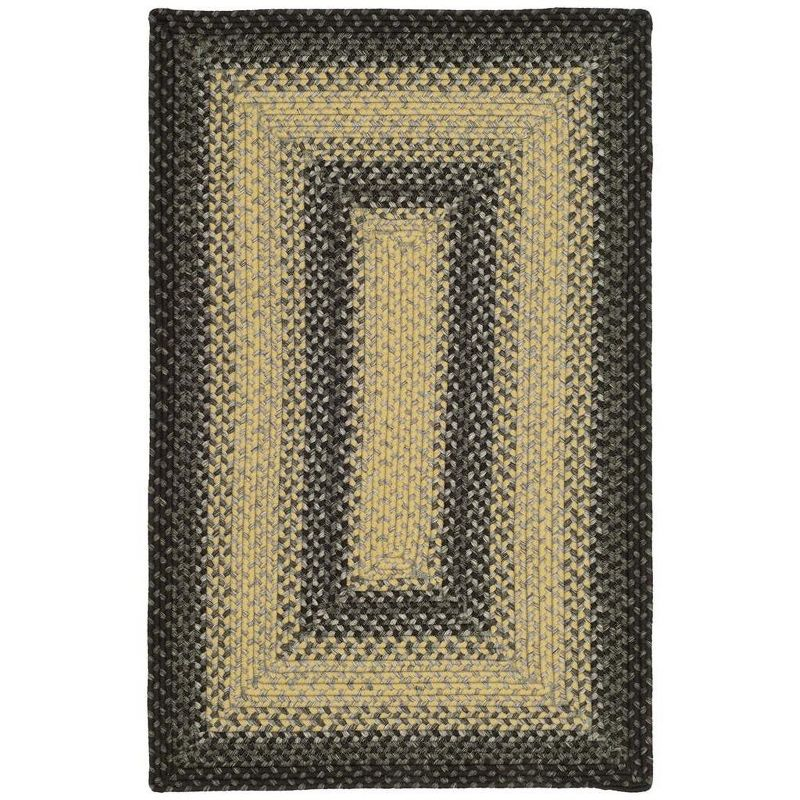Braided BRD311 Hand Woven Accent Rug - Black/Grey - 2'6"x4' - Safavieh.