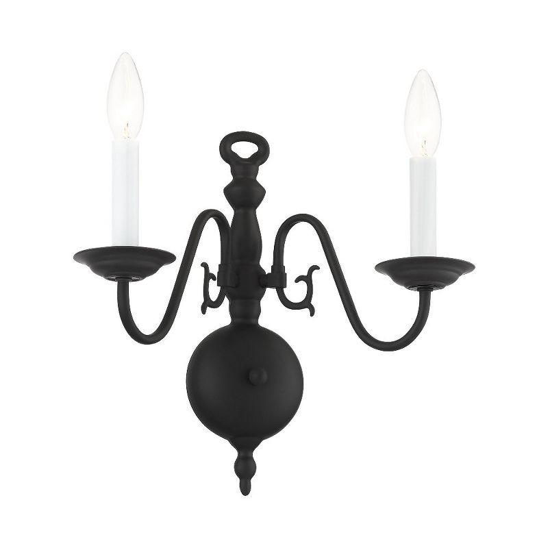 Livex Lighting Williamsburgh 2 - Light Wall Light in  Black