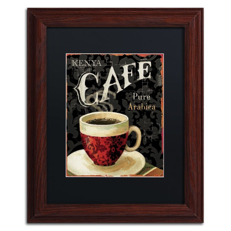 Lisa Audit 'Today's Coffee I' Matted Framed Art - 11x14