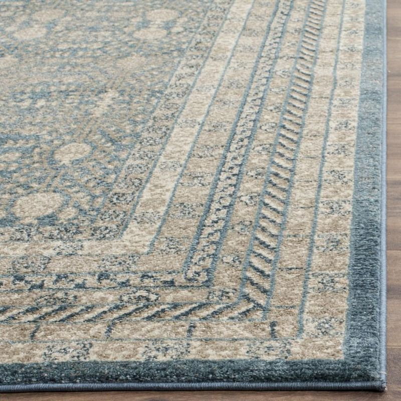 Sofia SOF376 Power Loomed Indoor Area Rug - Blue/Beige - 4'x5'7" - Safavieh.