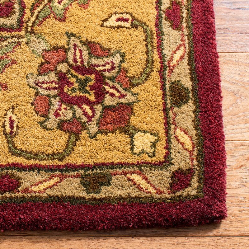 Golden Jaipur GJ250 Hand Tufted Area Rug - Burgundy/Gold - 5'x8' - Safavieh.
