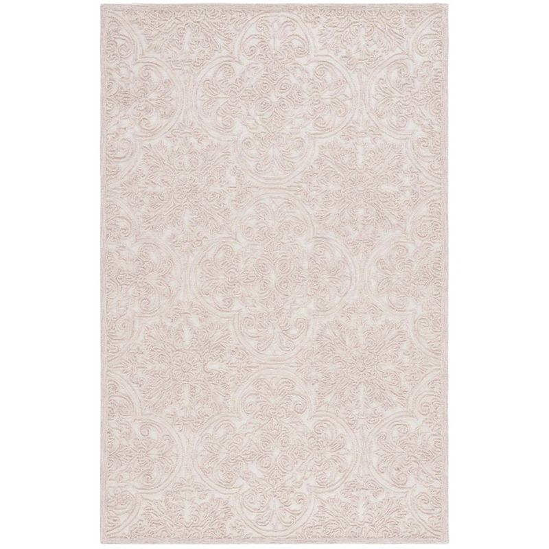Martha Stewart Trace - MSR3511 - Indoor Hand Tufted Area Rugs - Ivory/Pink - 6'x9'