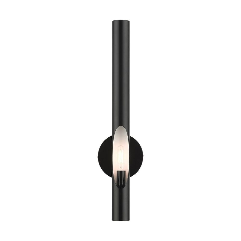 Livex Lighting Acra 1 - Light Wall Light in  Shiny Black