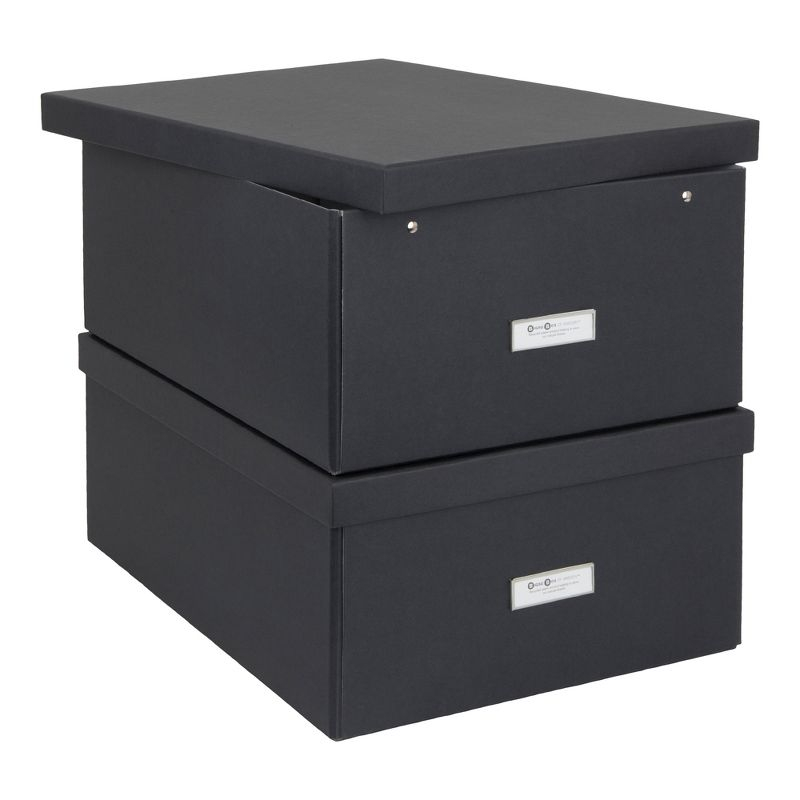 Bigso Katrin Collapsible Storage Box with Labelframe - Simple Assembly without Tools
