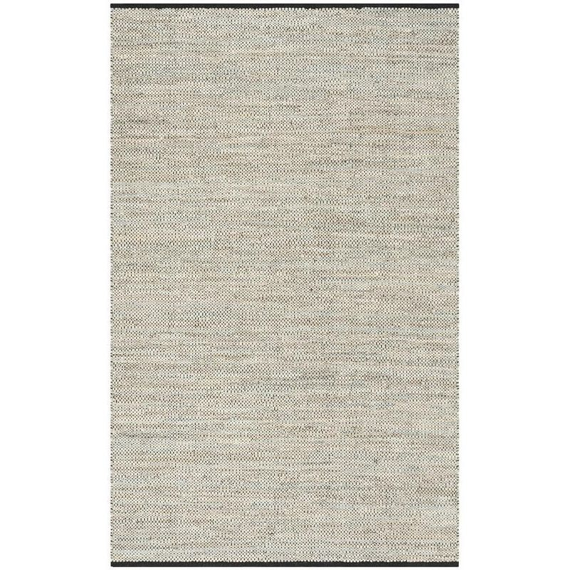 Vintage Leather VTL104 Hand Woven Indoor Area Rug - Beige - 5'x8' - Safavieh