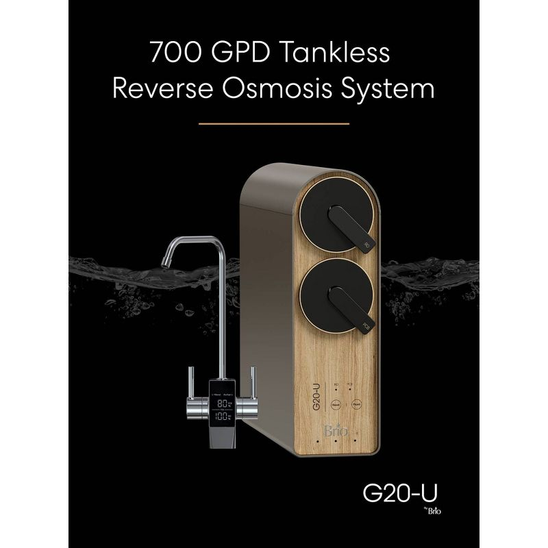 BRIO Tankless Commercial Reverse Osmosis System 700 GPD Wood